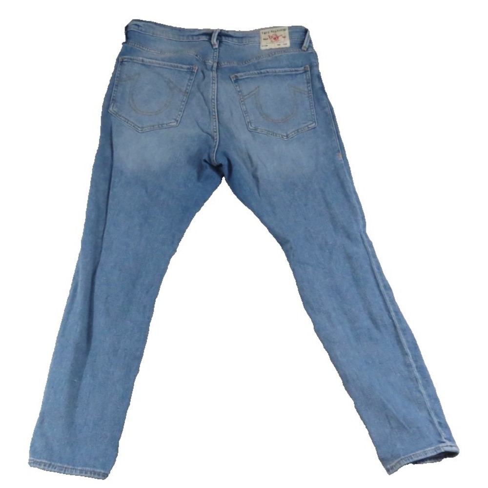 True Religion Jennie Curvy High Rise Skinny Jeans Womens 34 Light Wash Denim EUC